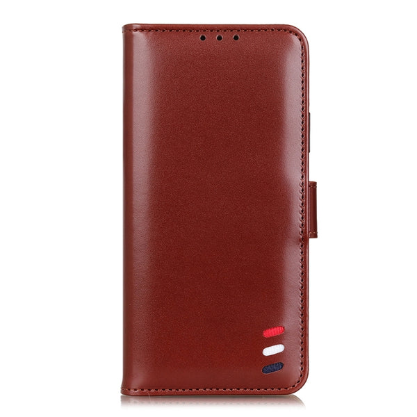 For iPhone 12 mini 3-Color Pearl Texture Magnetic Buckle Horizontal Flip PU Leather Case w...(Brown)