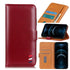 For iPhone 12 Pro Max 3-Color Pearl Texture Magnetic Buckle Horizontal Flip PU Leather ...(Wine Red)