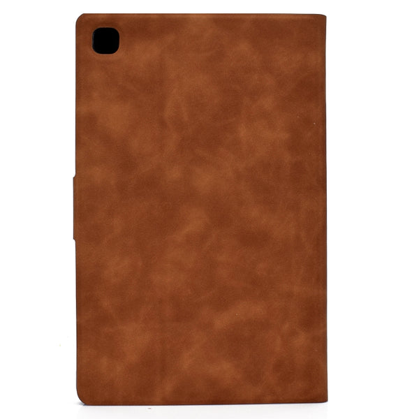 For Samsung Galaxy Tab A7 (2020) T500 Cowhide Texture Horizontal Flip Leather Case with Ho...(Brown)