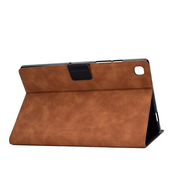 For Samsung Galaxy Tab A7 (2020) T500 Cowhide Texture Horizontal Flip Leather Case with Ho...(Brown)