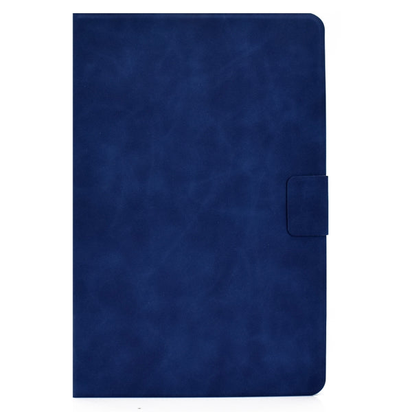 For Samsung Galaxy Tab A7 (2020) T500 Cowhide Texture Horizontal Flip Leather Case with Hol...(Blue)