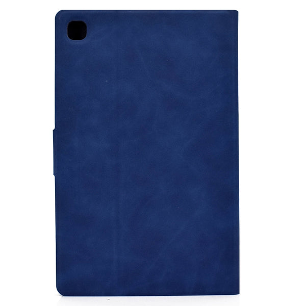 For Samsung Galaxy Tab A7 (2020) T500 Cowhide Texture Horizontal Flip Leather Case with Hol...(Blue)