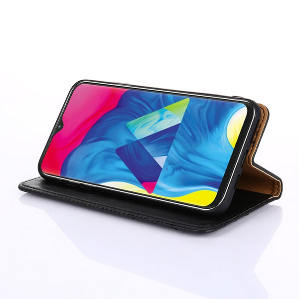 For Samsung Galaxy S10 Non-Magnetic Retro Texture Horizontal Flip Leather Case with Holder...(Black)