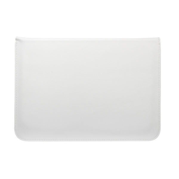 PU Leather Ultra-thin Envelope Bag Laptop Bag for MacBook Air Pro 11 inch, with Stand Func...(White)