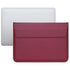 PU Leather Ultra-thin Envelope Bag Laptop Bag for MacBook Air Pro 11 inch, with Stand F...(Wine Red)