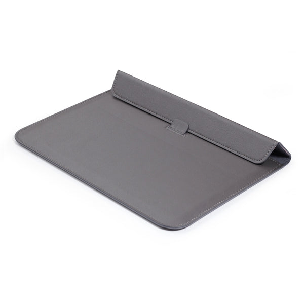 PU Leather Ultra-thin Envelope Bag Laptop Bag for MacBook Air Pro 11 inch, with Stand...(Space Gray)