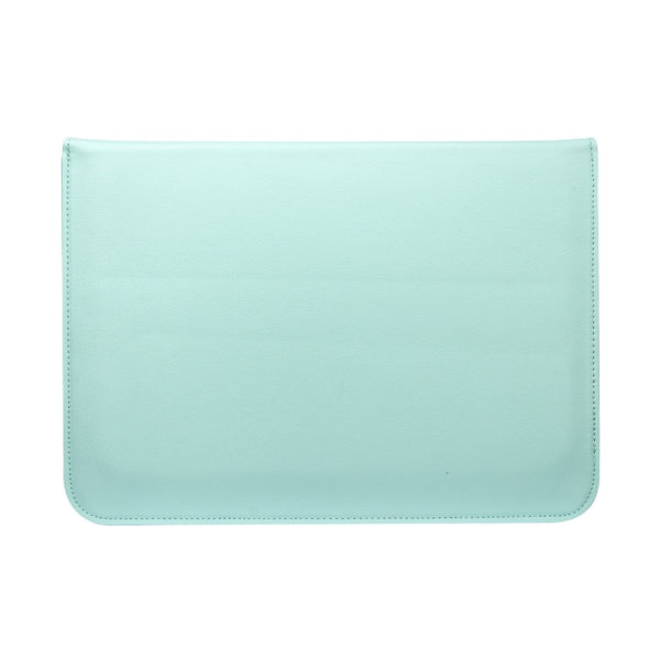 PU Leather Ultra-thin Envelope Bag Laptop Bag for MacBook Air Pro 11 inch, with Stand...(Mint Green)