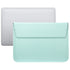 PU Leather Ultra-thin Envelope Bag Laptop Bag for MacBook Air Pro 11 inch, with Stand...(Mint Green)