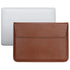 PU Leather Ultra-thin Envelope Bag Laptop Bag for MacBook Air Pro 11 inch, with Stand Func...(Brown)