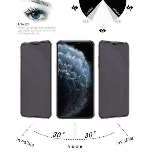 Anti-peeping Plasma Oil Coated High Aluminum Wear-resistant Tempered Glass Film For iPhone 11 Pro...