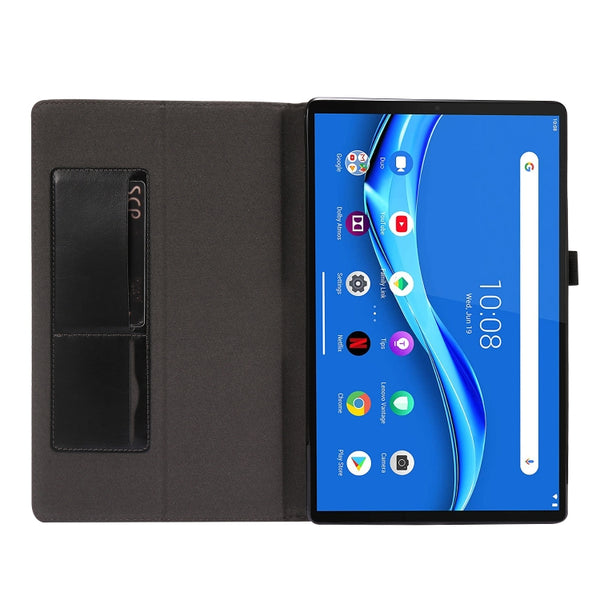 For Lenovo Tab M10 Plus Crazy Horse Texture Horizontal Flip