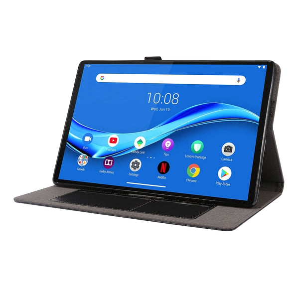 For Lenovo Tab M10 Plus Crazy Horse Texture Horizontal Flip