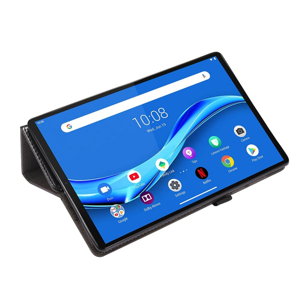 For Lenovo Tab M10 Plus Crazy Horse Texture Horizontal Flip