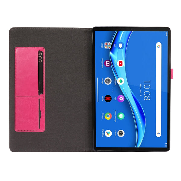 For Lenovo Tab M10 Plus Crazy Horse Texture Horizontal Flip