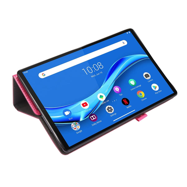 For Lenovo Tab M10 Plus Crazy Horse Texture Horizontal Flip