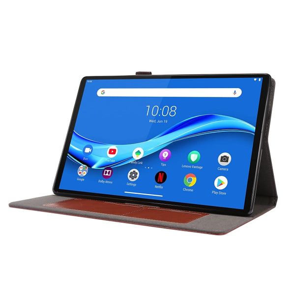 For Lenovo Tab M10 Plus Crazy Horse Texture Horizontal Flip