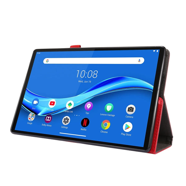 For Lenovo Tab M10 Plus Crazy Horse Texture Horizontal Flip