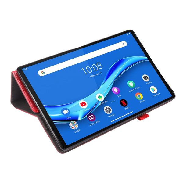 For Lenovo Tab M10 Plus Crazy Horse Texture Horizontal Flip