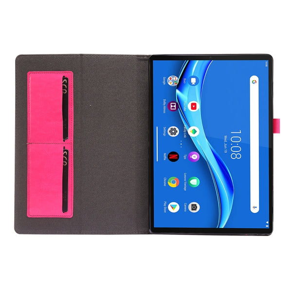 For Lenovo Tab M10 Crazy Horse Texture Horizontal Flip Leath