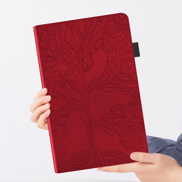 For Samsung Galaxy Tab S6 Lite P610 Life Tree Series Horizontal Flip Leather Case with Holde...(Red)