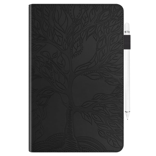 For Samsung Galaxy Tab A 8.0 (2019) T290 Life Tree Series Horizontal Flip Leather Case wit...(Black)