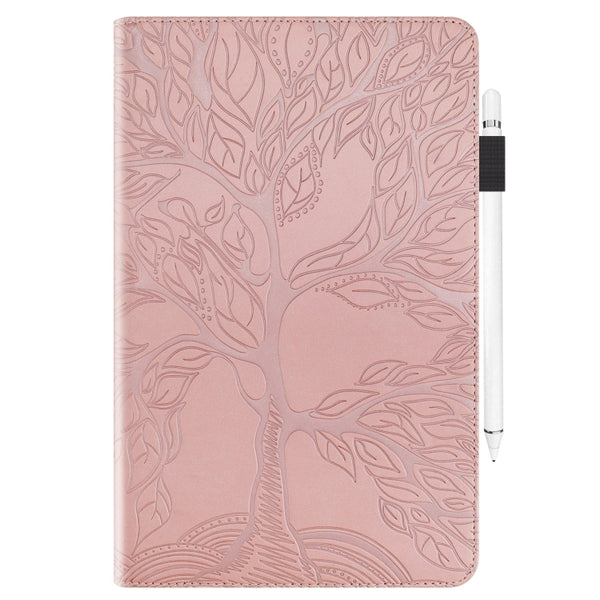 For Samsung Galaxy Tab A 8.0 (2019) T290 Life Tree Series Horizontal Flip Leather Case...(Rose Gold)