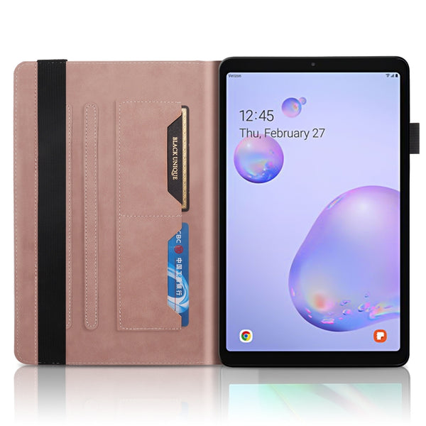 For Samsung Galaxy Tab A 8.0 (2019) T290 Life Tree Series Horizontal Flip Leather Case...(Rose Gold)