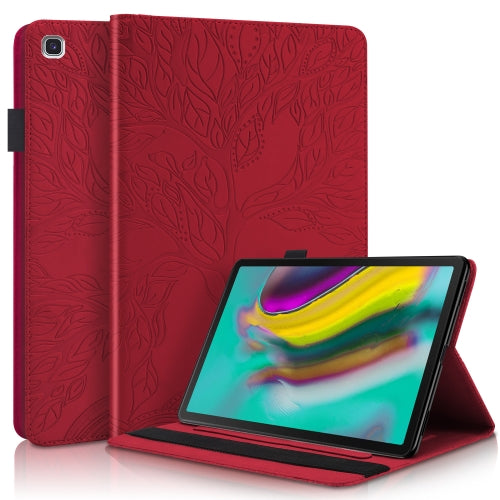 For Samsung Galaxy Tab S5e 10.5 T720 Life Tree Series Horizontal Flip Leather Case with Hold...(Red)