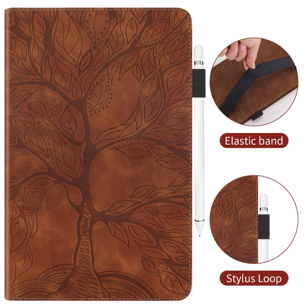 For Samsung Galaxy Tab S5e 10.5 T720 Life Tree Series Horizontal Flip Leather Case with Ho...(Brown)