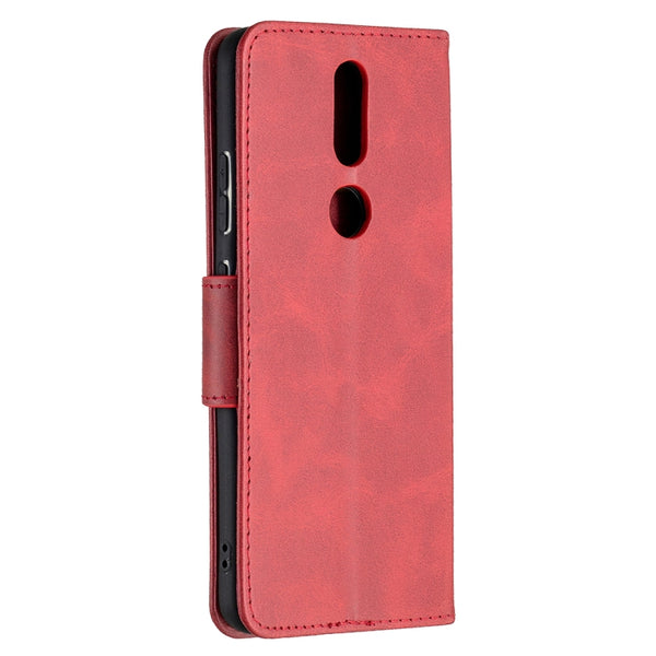 For Nokia 2.4 Retro Lambskin Texture Pure Color Horizontal F