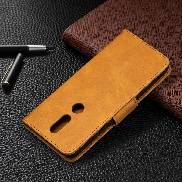 For Nokia 2.4 Retro Lambskin Texture Pure Color Horizontal F