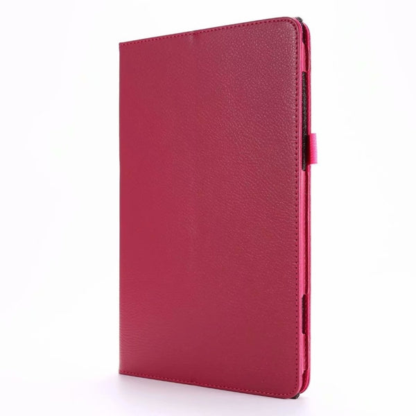 For Samsung Galaxy Tab A7 10.4 (2020) T500 Litchi Texture Horizontal Flip Solid Color Le...(Magenta)