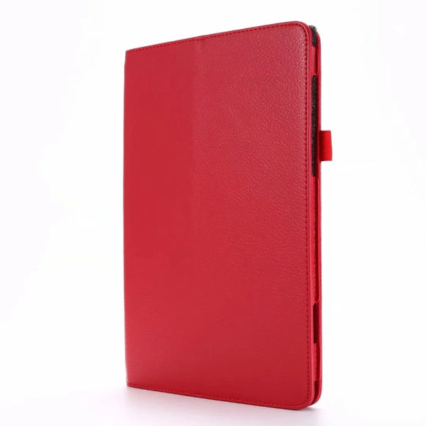 For Samsung Galaxy Tab A7 10.4 (2020) T500 Litchi Texture Horizontal Flip Solid Color Leathe...(Red)