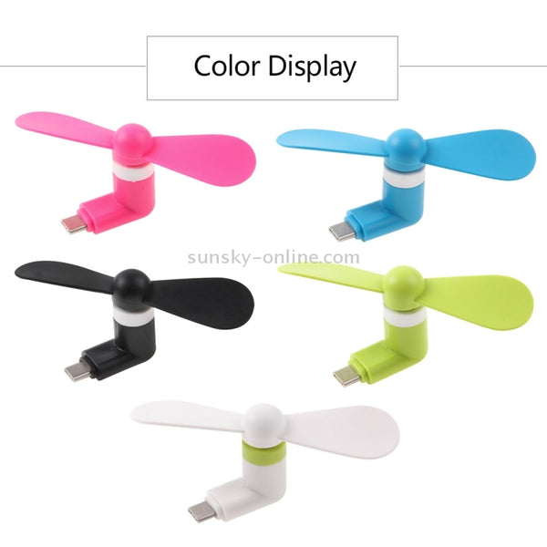 Fashion USB 3.1 Type | C Port Mini Fan with Two Leaves