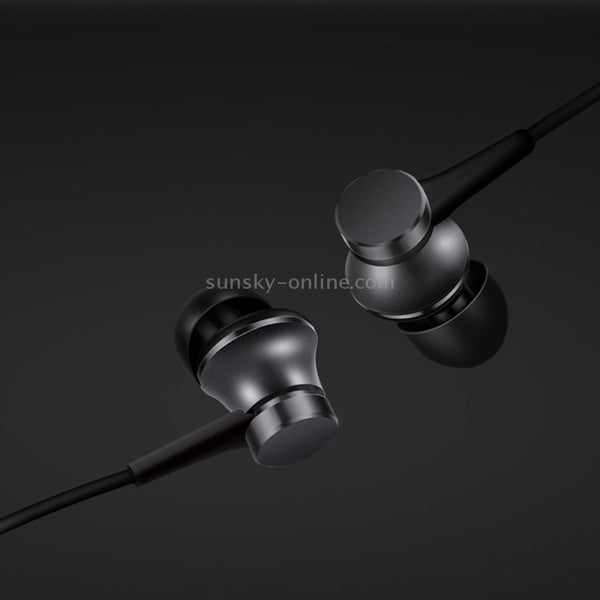 Original Xiaomi Mi In-Ear Headphones Basic Earphone with Wire Control Mic, Support Answeri...(Black)
