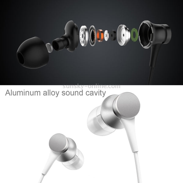 Original Xiaomi Mi In-Ear Headphones Basic Earphone with Wire Control Mic, Support Answeri...(Black)