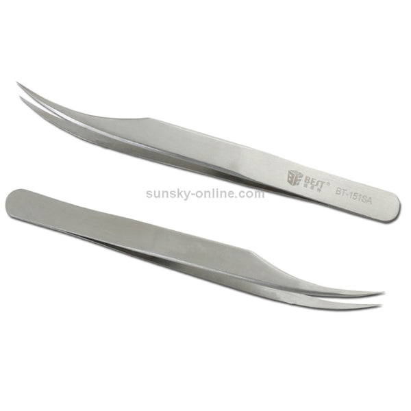 BEST BST | 151SA Brushed stainless steel tweezers