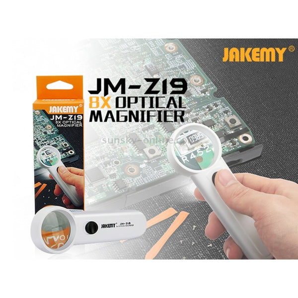 JAKEMY JM | Z19 Portable 8X Optical Magnifier with LED Light