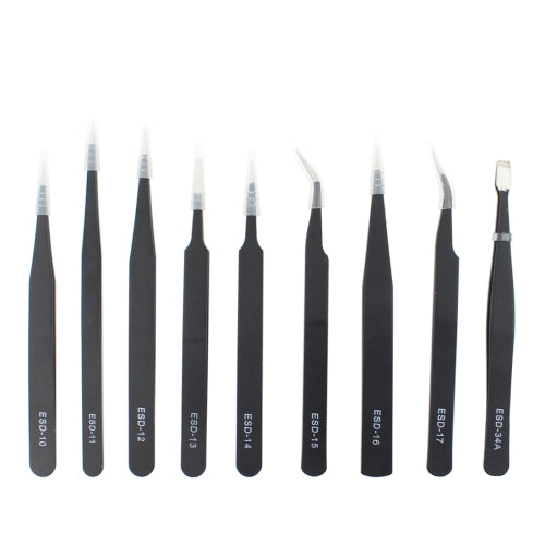 JIAFA JF | 8118 9 in 1 Anti | static Precision Tweezers Set