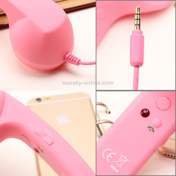 3.5mm Plug Mic Retro Telephone Anti | radiation Cell Phone H