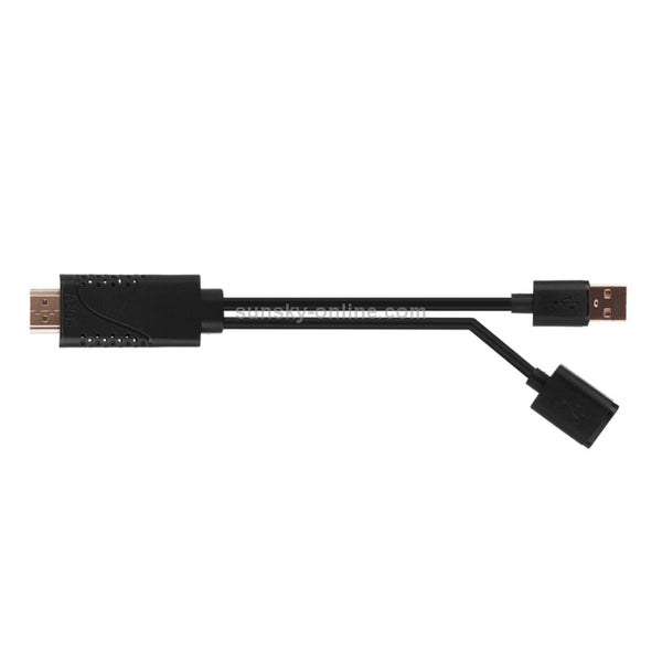 USB Male USB 2.0 Female to HDMI Phone to HDTV Adapter Cable