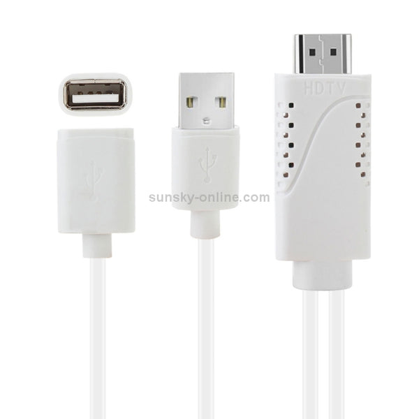 USB Male USB 2.0 Female to HDMI Phone to HDTV Adapter Cable