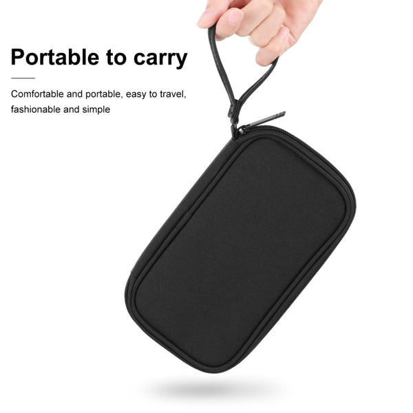 HAWEEL Electronic Organizer Storage Bag for Cellphones, Power Bank, Cables, Mouse, Earphones(Black)