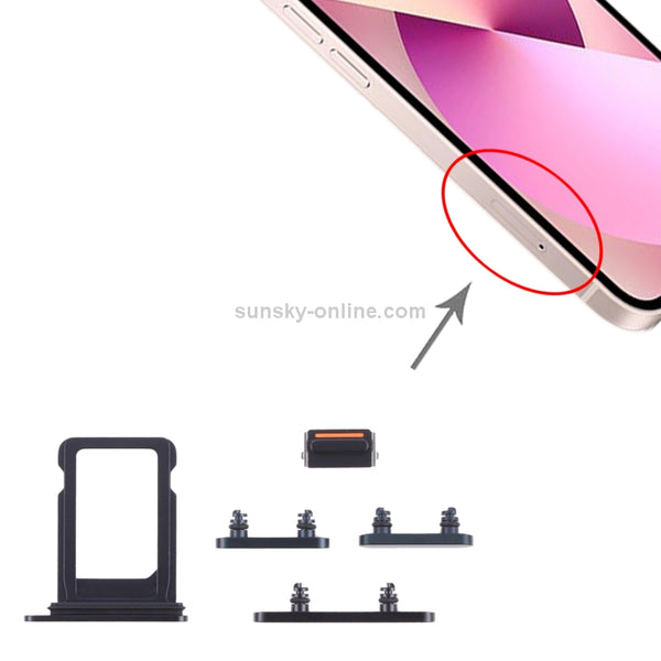 SIM Card Tray Side Keys for iPhone 13 Mini(Midnight)