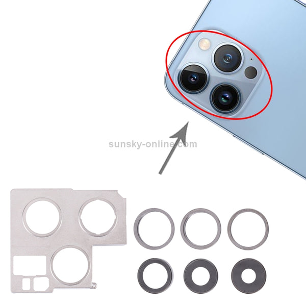 Camera Lens Cover With Retaining Bracket for iPhone 13 Pro