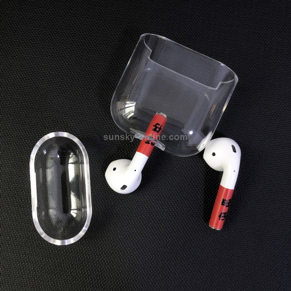 Transparent PC Protective Case for Apple AirPods 1 2