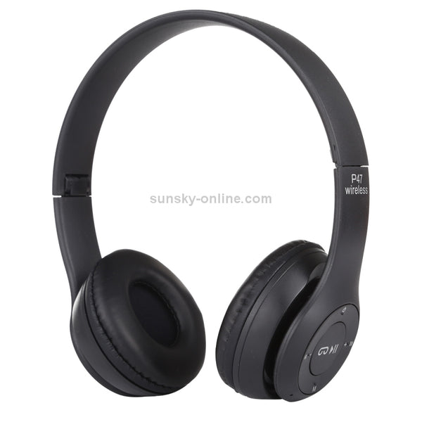 P47 Foldable Wireless Bluetooth Headphone with 3.5mm Audio J