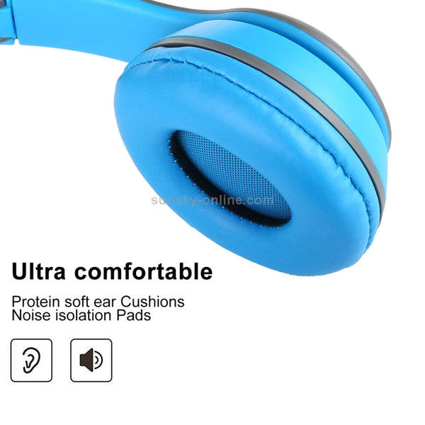 P47 Foldable Wireless Bluetooth Headphone with 3.5mm Audio J