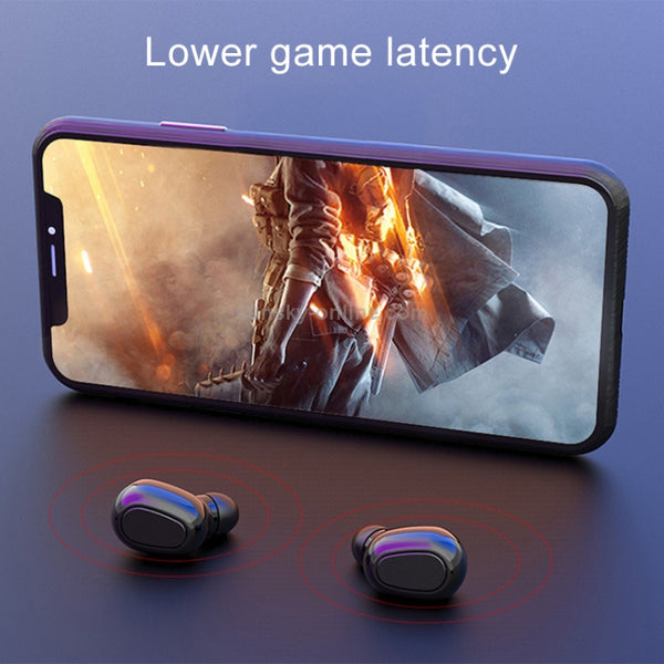 L-21 9D Sound Effects Bluetooth 5.0 Touch Wireless Bluetooth Earphone with Charging Box, S...(White)