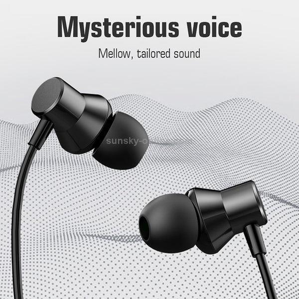 Original Lenovo HF130 High Sound Quality Noise Cancelling In-Ear Wired Control Earphone(Black)